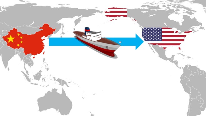Cost structure of door to door shipping from China to the USA